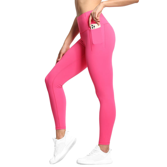 THE GYM PEOPLE Tummy Control Workout Leggings with Pockets High Waist Athletic Yoga Pants for Women Running, Fitness