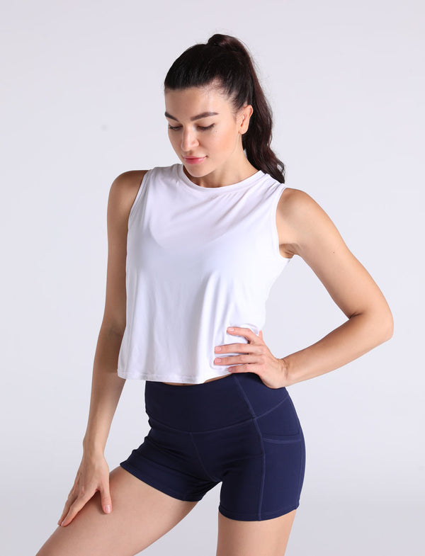 THE GYM PEOPLE Women's Workout Tops in Ice Silk Quick Dry Sleeveless